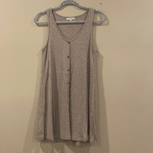 Lightweight knit dress with button detailing